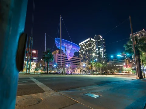 Time Lapse of Civic Space Park, Phoenix. Stock-Footage 77630888