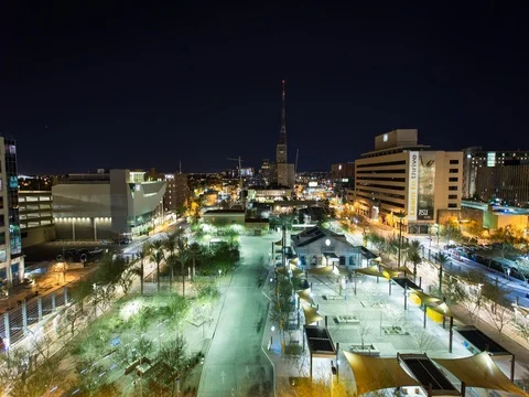 Time Lapse of Civic Space Park, Phoenix Stock-Footage 77631341