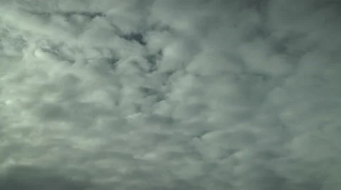 Time Lapse of Classic Altocumulus Clouds Stock Footage 54731925
