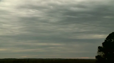 Time Lapse of Classic Altrostratus Cloud Layer Stock Footage 54708539