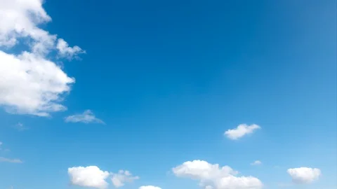 Time-lapse clear blue sky with cloud scape, 4K, Timelapse. Vídeos de archivo 122355268