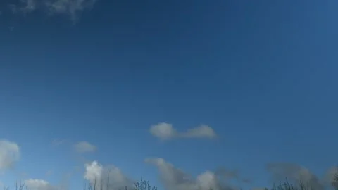 Time lapse of the clear blue sky Stock Footage 242777229