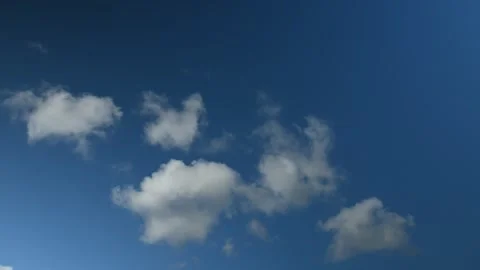 Time lapse of the clear blue sky Stock Footage 242777680