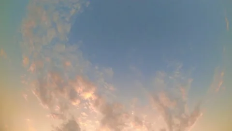 Time lapse of cleared blue sky with cloud. 4K. Stock Footage