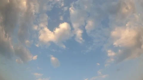 Time lapse of cleared blue sky with cloud. Beautiful blue sky and sun. Stock Footage 154432137