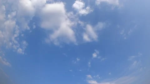 Time lapse of cleared blue sky with cloud. 4K. Stock Footage 154432363