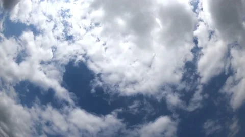 Time lapse of cleared blue sky with cloud. Beautiful blue sky and sun. Stock Footage 154432420