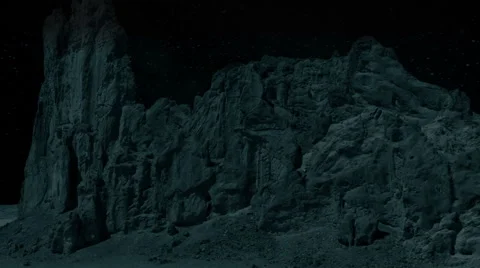 Time lapse clip of desert cliffs at night with moving moon and stars 스톡 동영상 45115603