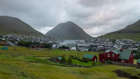 Time Lapse clip from Klaksvik Stock Footage 146254373