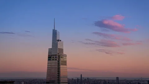 Time lapse clip of One Vanderbilt building and the New York Skyline Video stock 230863854