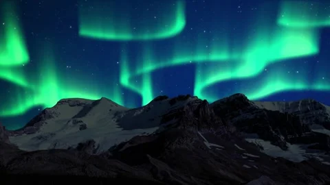 Time lapse clip of Polar Light Aurora Borealis in the night sky Northern lights 動画素材 334659090