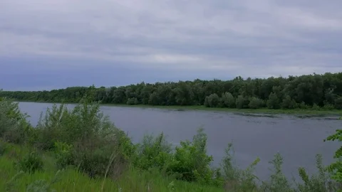 Time lapse clip of river and clouds Stock Footage 83108927