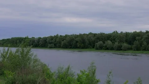 Time lapse clip of river and clouds Stock Footage 83108945