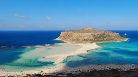 Time lapse clip of shadows and clouds of Balos lagoon 스톡 동영상 31446213