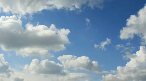 Time lapse clip of white clouds Video stock 862660