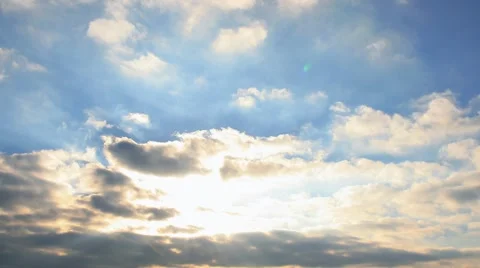 Time lapse clip of white clouds Stock Footage 888877