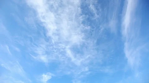 Time lapse clip of white clouds over blue sky Stock Footage 41293595