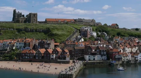 Time lapse clips of Whitby town Stock Footage 65338656
