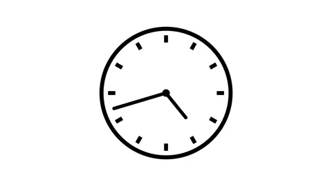 Time lapse of clock animaton. Fast speed timer with moving arrows on white ba Stock Footage 156978245