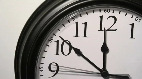 Time lapse of clock approaching 12 noon Video stock 560646