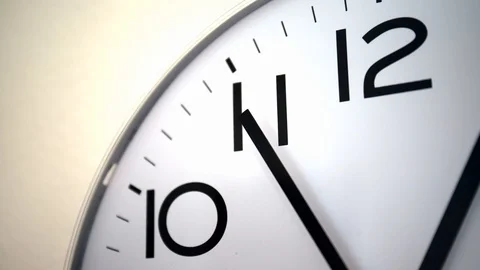 Time lapse of clock. concept of passing time. concept of time travel. close up Stock Footage 93467365