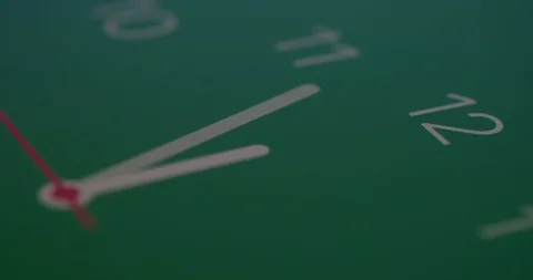 Time lapse of clock on green key frame background and movement clock hands Stock Footage 119805954