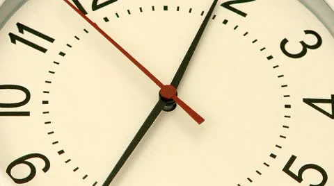 Time Lapse of Clock with Reverse Second Hand Stock Footage 10711784