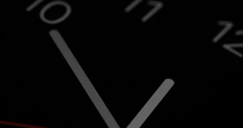 Time lapse clock with three arrow white hands moving too fast Stock Footage 119806305