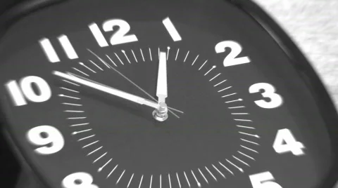 TIME LAPSE CLOCK ZOOM BLUR Stock Footage 567557