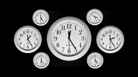 Time Lapse - Clocks Stock Footage 445665