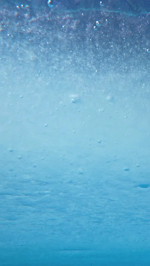 Time lapse, Close up of melting spring turquoise ice with frozen air bubbles Stock Footage 318834895