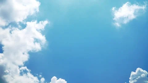 Time lapse cloud and blue sky on the bright day Видео 158532561