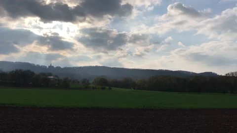Time Lapse cloud and Landscape in Kassel Germany Stock Footage 152658091