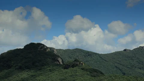 Time Lapse  Of Cloud and Mountain Stock Footage 140467527