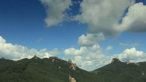 Time Lapse  Of Cloud and Mountain Stock Footage 140467806