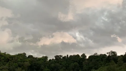 Time lapse of cloud and rain Stock Footage 172558476