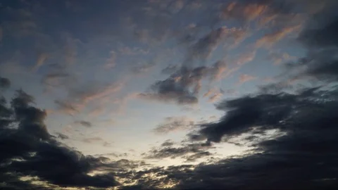 Time lapse cloud and sky during sunset. Stock Footage 115757732