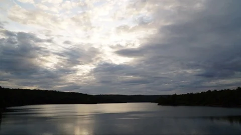 Time lapse cloud and sky during sunset Video stock 115757749