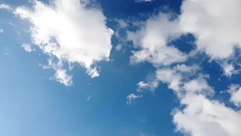Time Lapse Cloud Beautiful Sky. The Clouds in the Clear Sky are Moving. Video stock 160180876