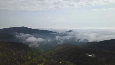 Time lapse of cloud cover over the Blue Ridge Mountains Stock Footage 205520001