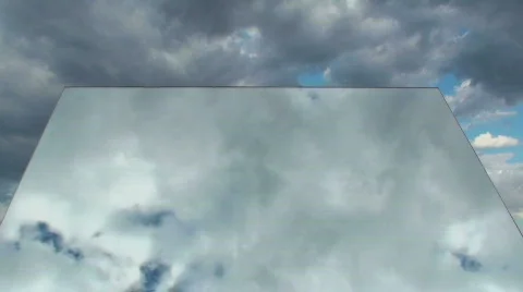 Time Lapse Cloud Duo Stock Footage