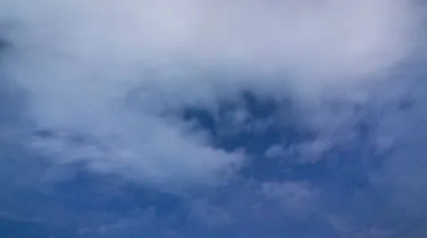 Time Lapse Cloud Float In Night Sky Stock Footage 39174907