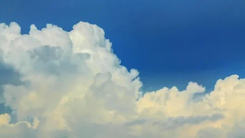 Time lapse Cloud move and blue sky Stock Footage 76968755