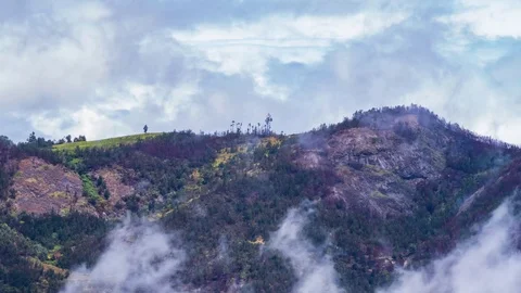 Time lapse of cloud movement like thick fog 動画素材 112130283