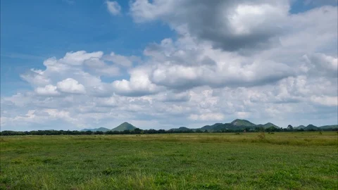 Time lapse of cloud in rainy season at rural scenic. Stock Footage 120837296