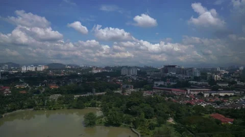 Time lapse of cloud scape during sunny day of Petaling Jaya Stock Footage 44557663