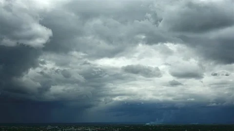 Time-lapse of cloud stormy black background. Stock Footage 155389137