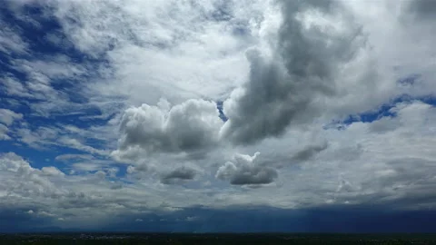 Time-lapse of cloud stormy black background Stock Footage 155389225