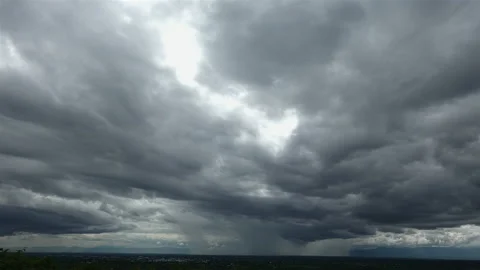 Time-lapse of cloud stormy black background Stock Footage 155509881