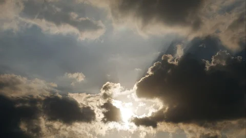 Time lapse cloud sun sky Stock Footage 103834389
